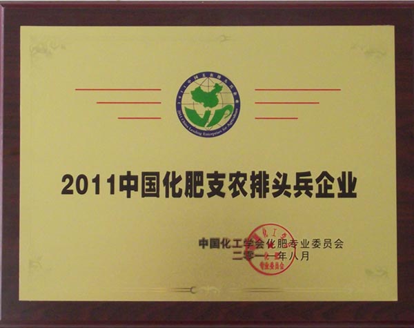 2011中国化肥支农排头兵企业